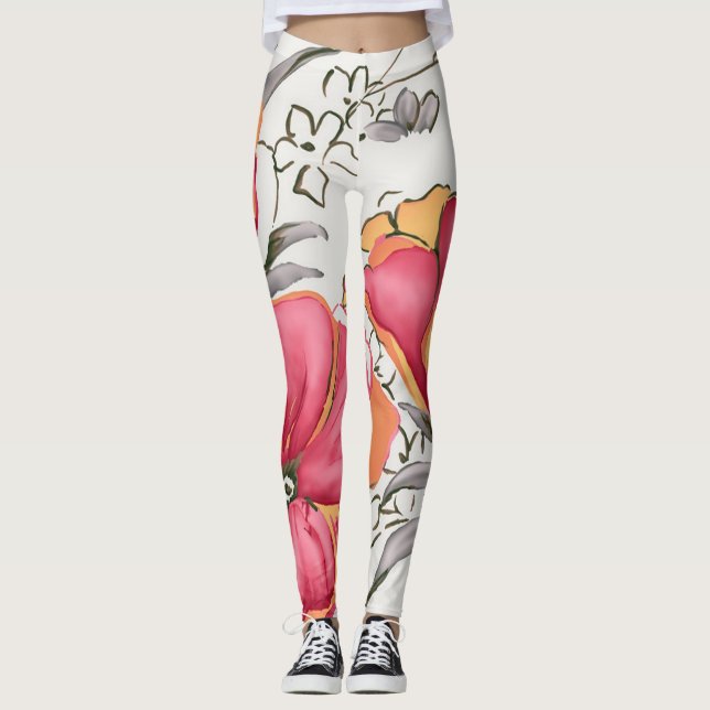Leggings/Floral Leggings (Front)