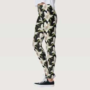 Leggings Floral Lilly blanc