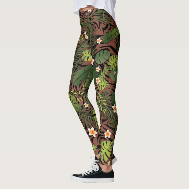 Leggings Floral moderne élégant (Gauche)