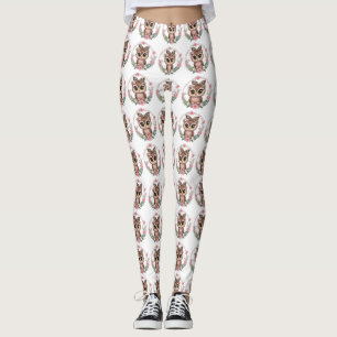 Leggings Floral Owl Princess