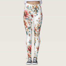 Leggings Florales Acuarela: Estilo que Florece