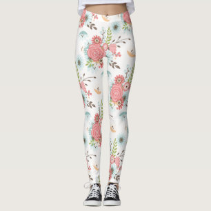 Leggings floraux colorés