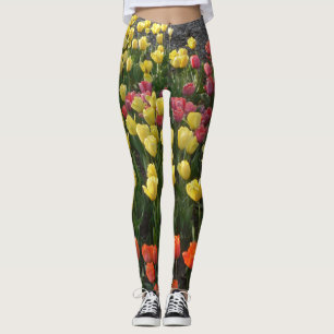 Leggings floraux multicolores