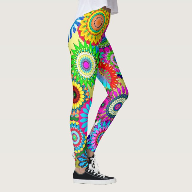 Leggings Flore multicolore/Leggins (Droite)