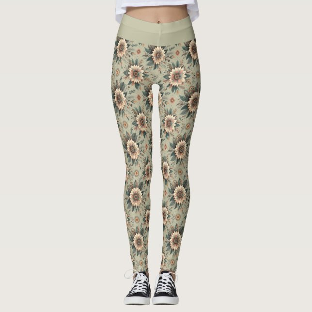 Leggings Flore sur Sage (Devant)