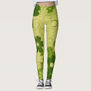 Leggings Flore verte
