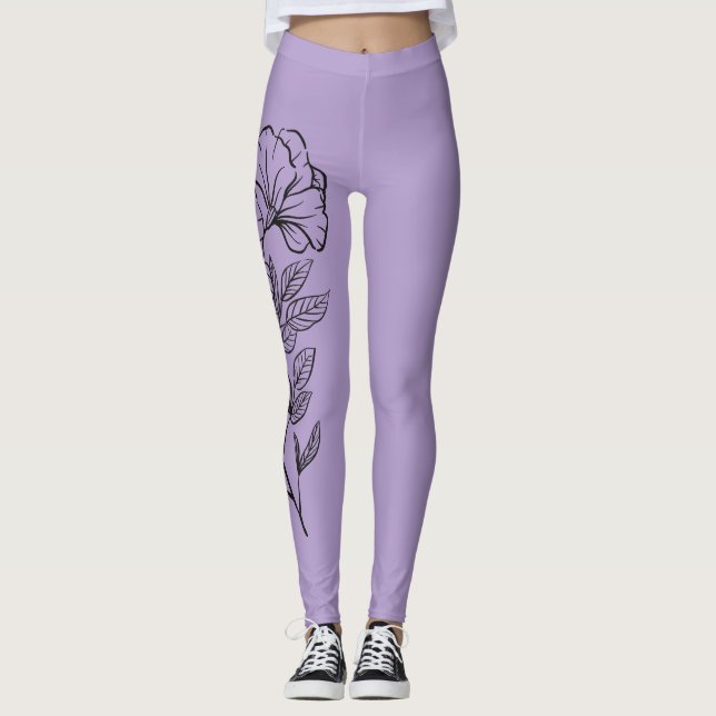 Leggings Flower Stencil (Devant)