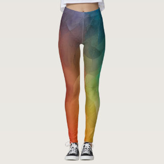 Leggings Flux de couleurs Abstrait dans les formes