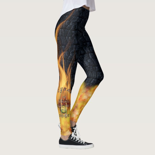 Leggings Flyball Flamz : Entrave emballant pour des chiens (Droite)