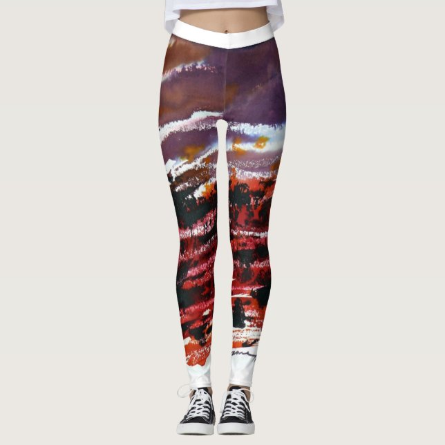 Leggings Folâtre des guêtres par Doranne Alden Caruana (Devant)
