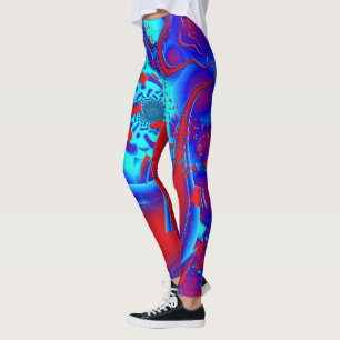 Leggings Folie psychédélique rétro