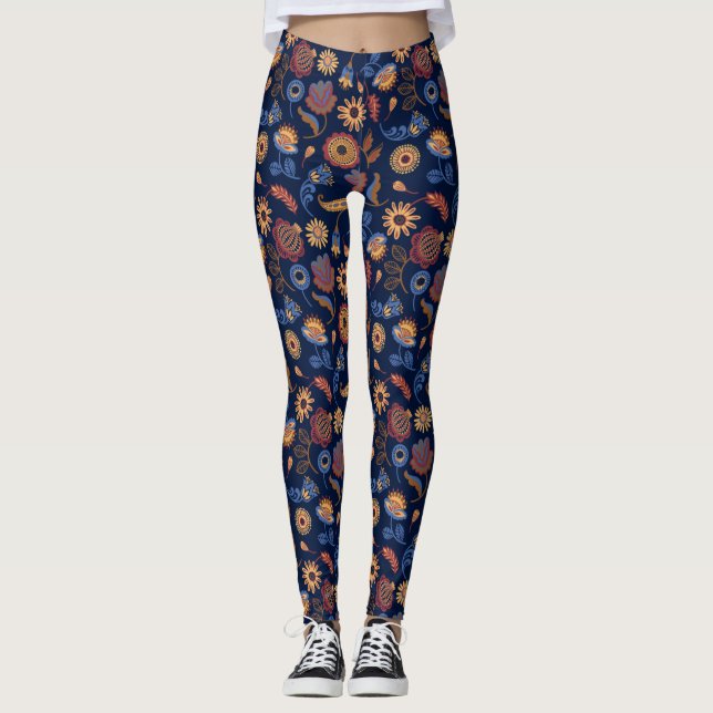 Leggings Folk Rustique Floral (Devant)