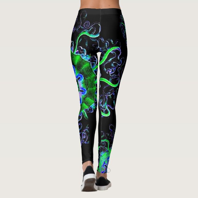 Leggings Fonctionnement au néon de pantalon de yoga de (Dos)