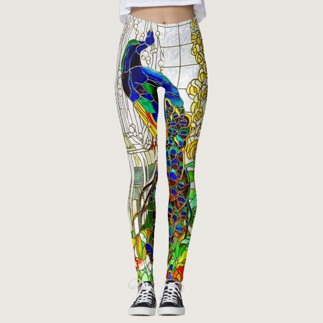 Leggings Fonctionnement de pantalon de yoga en verre (Devant)