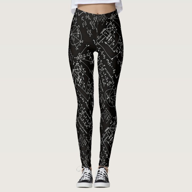 Leggings Fonctionnement du yoga de maths des femmes Geeky (Devant)