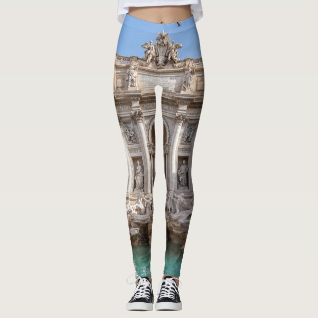 Leggings Fontaine de Trevi tôt le matin - Rome, Italie (Devant)