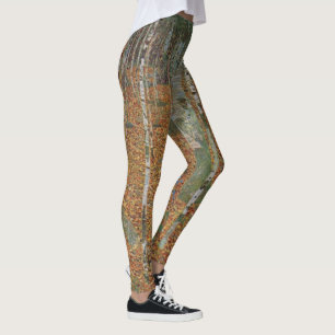 Leggings Forêt de bouleau par Gustav Klimt, Art Nouveau Vin