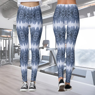 Leggings Forêt hivernale magique - bleu, hiver cool