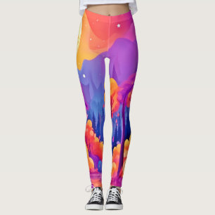Leggings Forêt Lune Vibrante