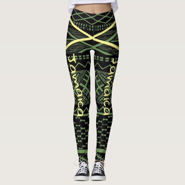 Leggings Forme physique et séance d'entraînement de guêtres (Devant)