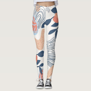 Leggings Formes Abstraites nature Motif sans couture