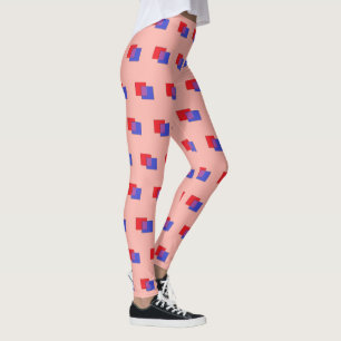 Leggings Formes Boxy : rose