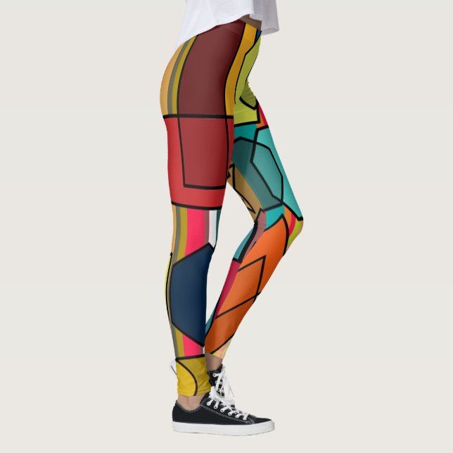 Leggings Formes et lignes Bauhaus (Droite)