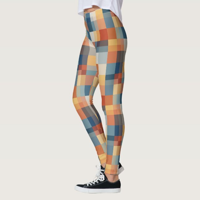 Leggings Formes géométriques colorées et transparentes (Gauche)