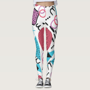 Leggings Formes géométriques rétro funky