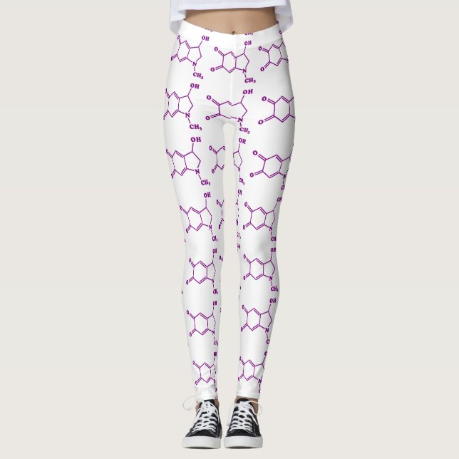 Leggings Formule chimique moléculaire adrénochrome (Devant)