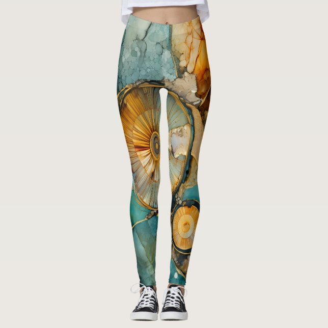 Leggings Fossiles De Gem Ammonite (Devant)