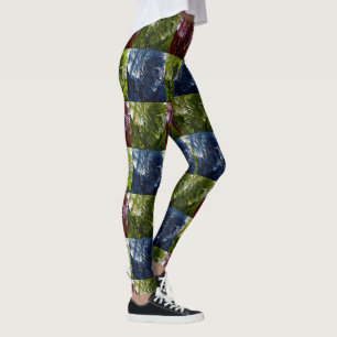 Leggings Fougères en quatre couleurs,