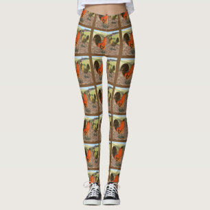 Leggings Fowl de jeu sur la ferme