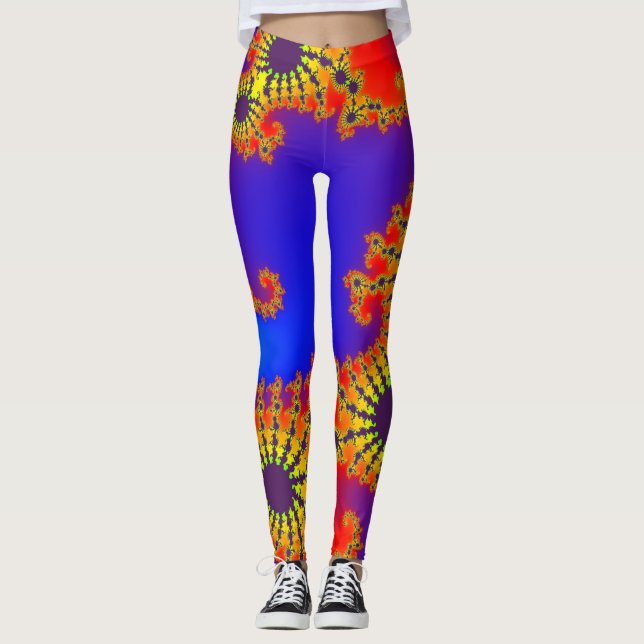 Leggings Fractal coloré 120717(02) (Devant)