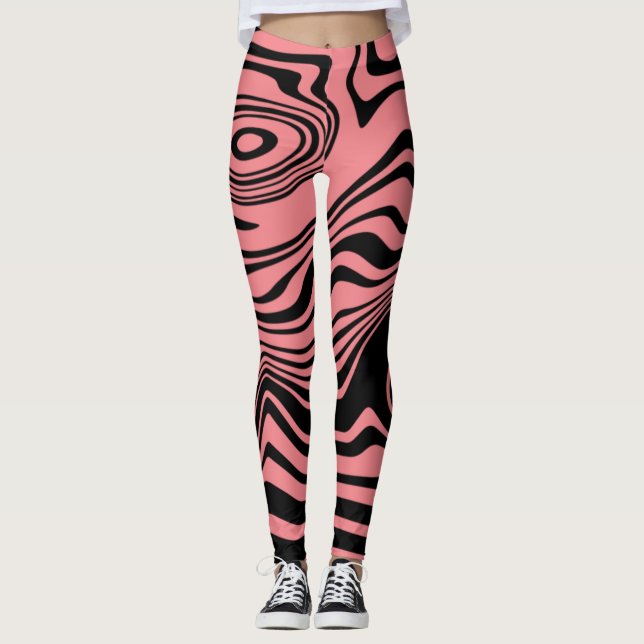 Leggings fractionnés Abstraits avec des couleurs p (Devant)