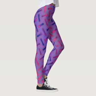 Leggings fractionnés et colorés