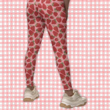 Fraises rouges mûres sur motif rose