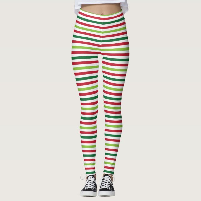 Leggings Frappes de Noël (Devant)