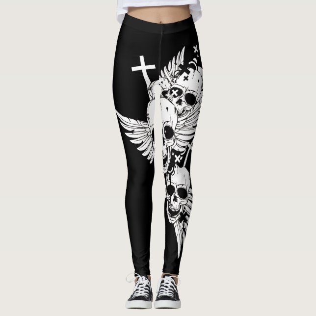 Leggings Freedom B&W (Devant)