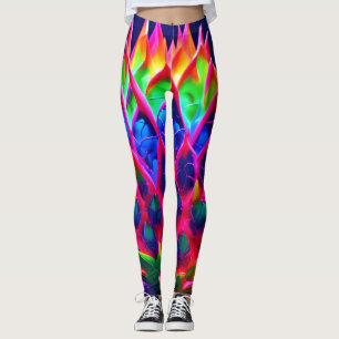 Leggings Fruit de dragon néon électrique