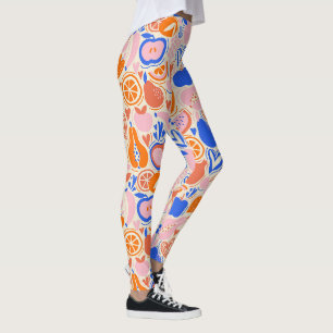 Leggings Fruits Bleus Orange Légumes