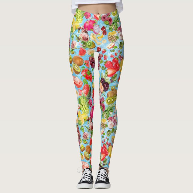 Leggings Fruits tropicaux salants (Devant)