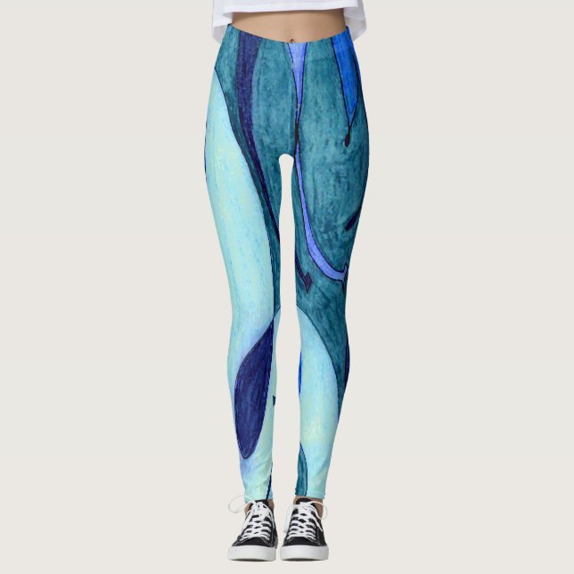 Leggings Fumes bleues (Devant)