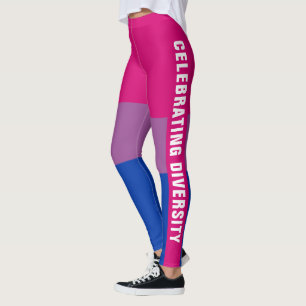Leggings Fun Colorful Unique LGBTQ Bisexual Pride Texte du
