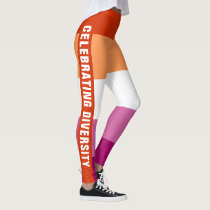 Leggings Fun Colorful Unique LGBTQ Lesbian Pride Texte du d