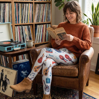 Leggings Fun Music Lover - Colorful Musical Instruments