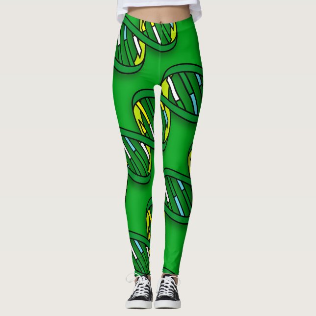 Leggings Fun Trendy Science ADN Abstrait  (Devant)