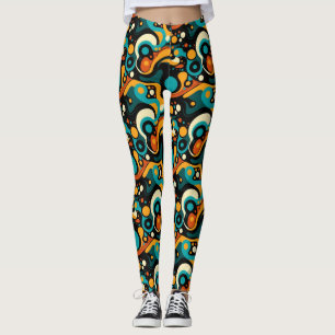 Leggings Funk rétro Abstrait
