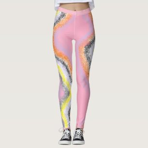 Leggings funky de la rivière Abstraite