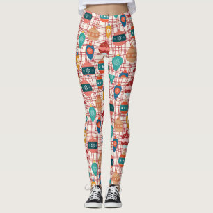 Leggings funky rétro super nostalgie de nostalgie de noël